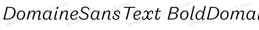 DomaineSansText BoldDomaine Sans T字体转换
